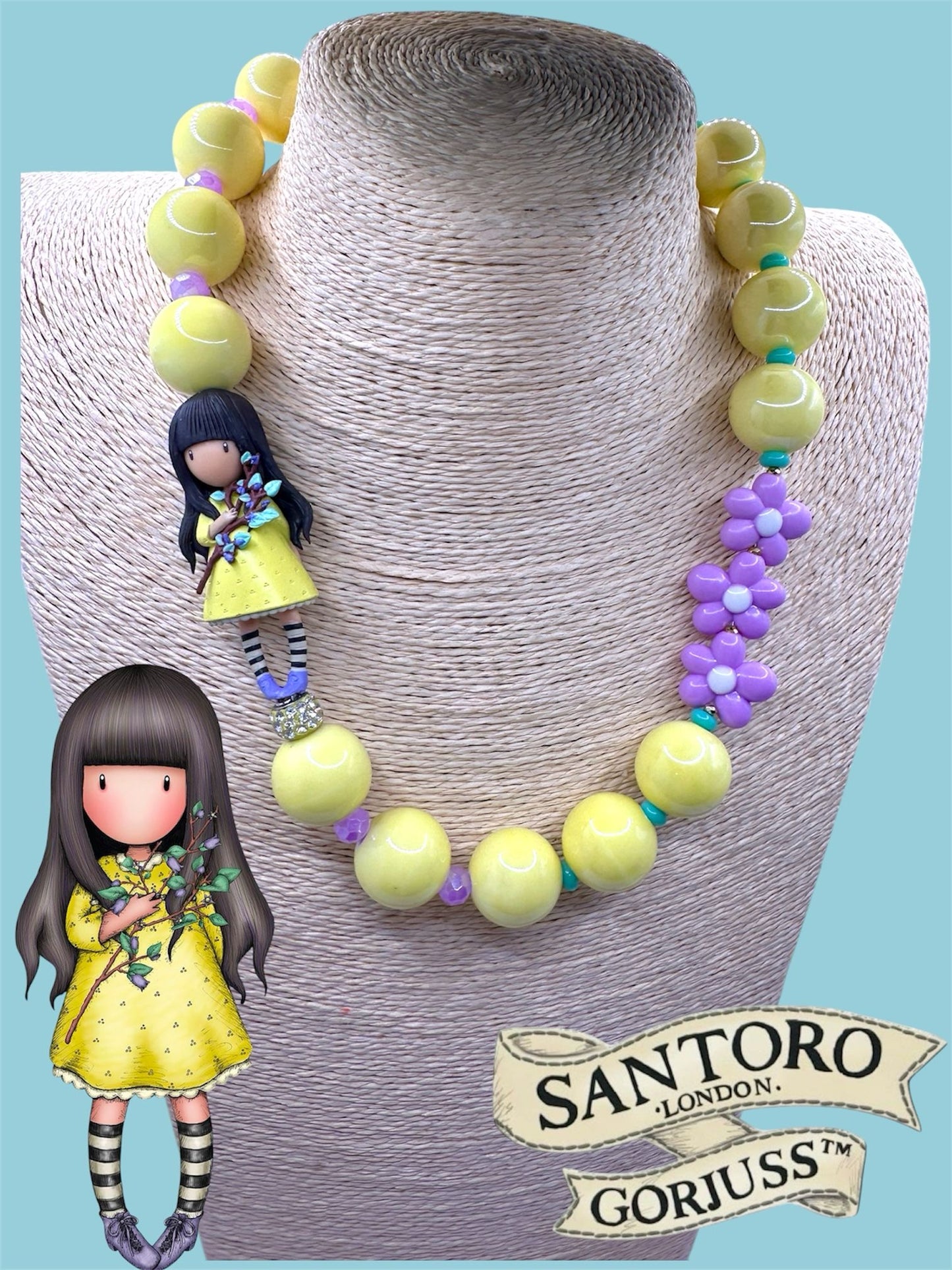Collana Gorjuss Yellow Flower