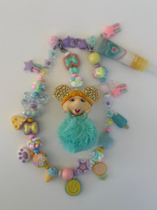 Charmsbag Topo Gigio utilizzabile anche come collana o phonstrap