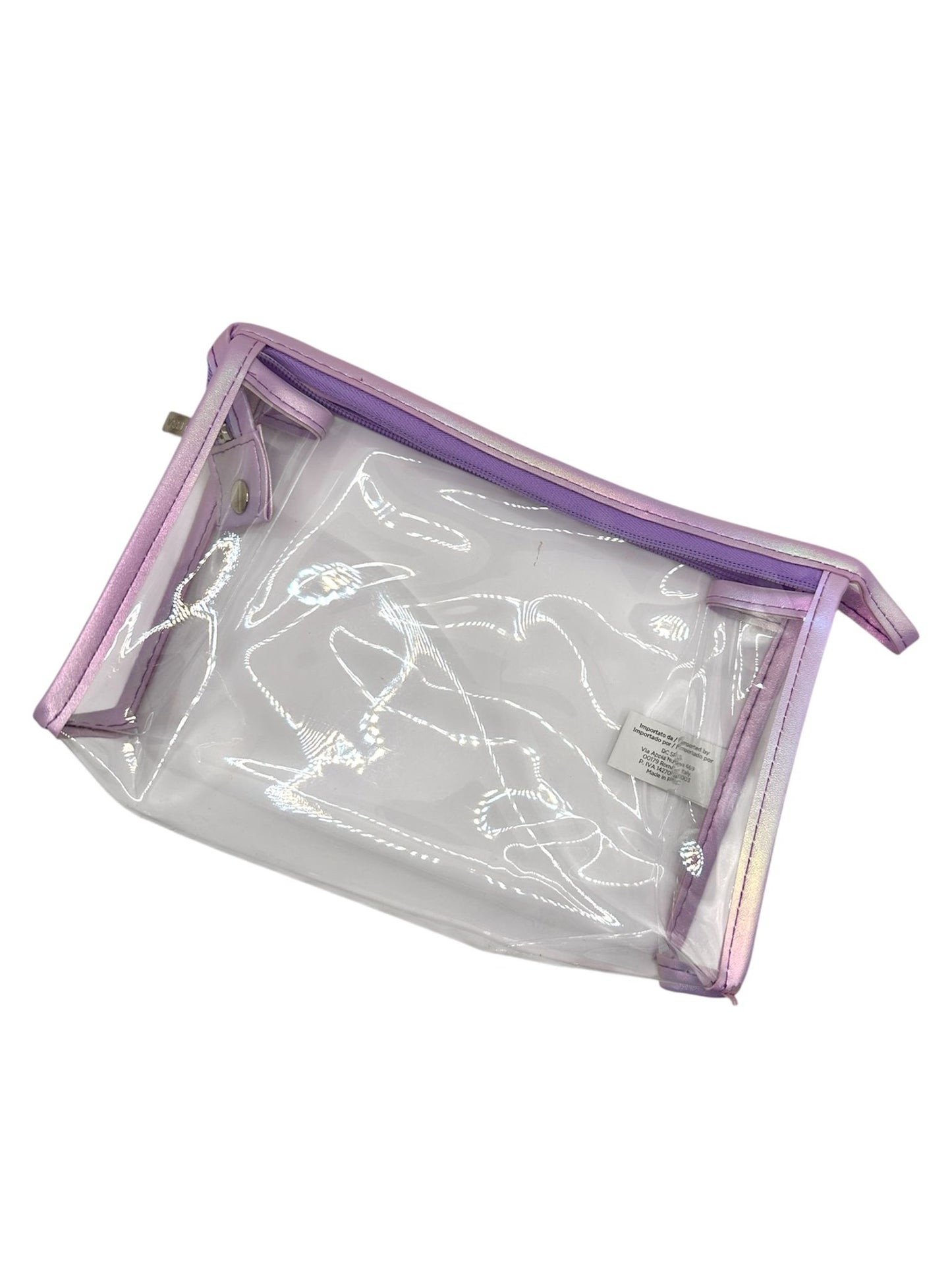 Borsa Purple Hearts con pochette interna