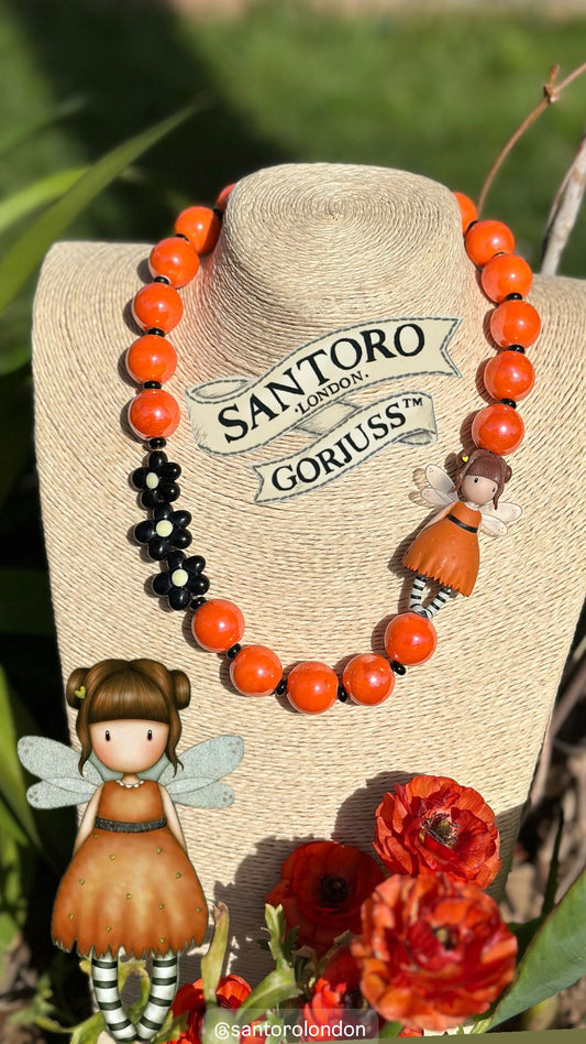 Collana Gorjuss Orange Flower