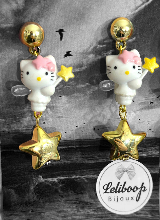 Orecchini HelloKitty Fatina di Stelle