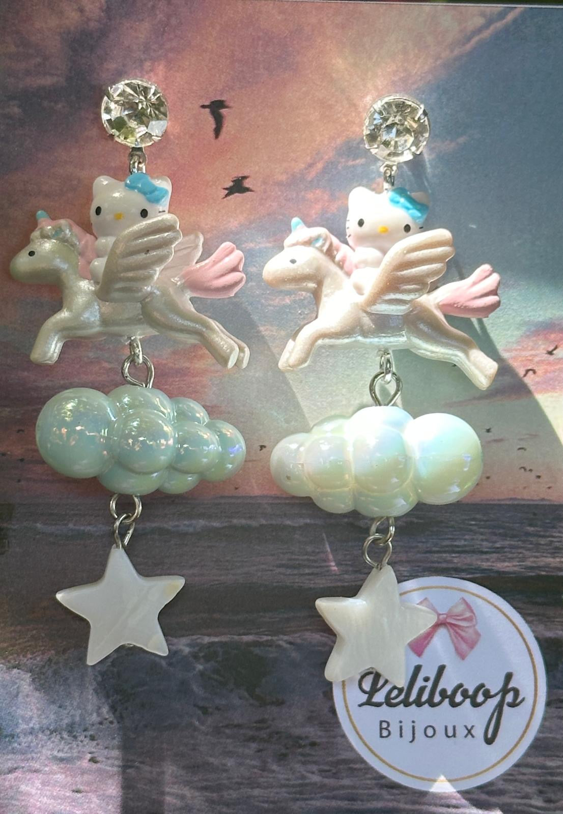 Orecchini HelloKitty Unicorno