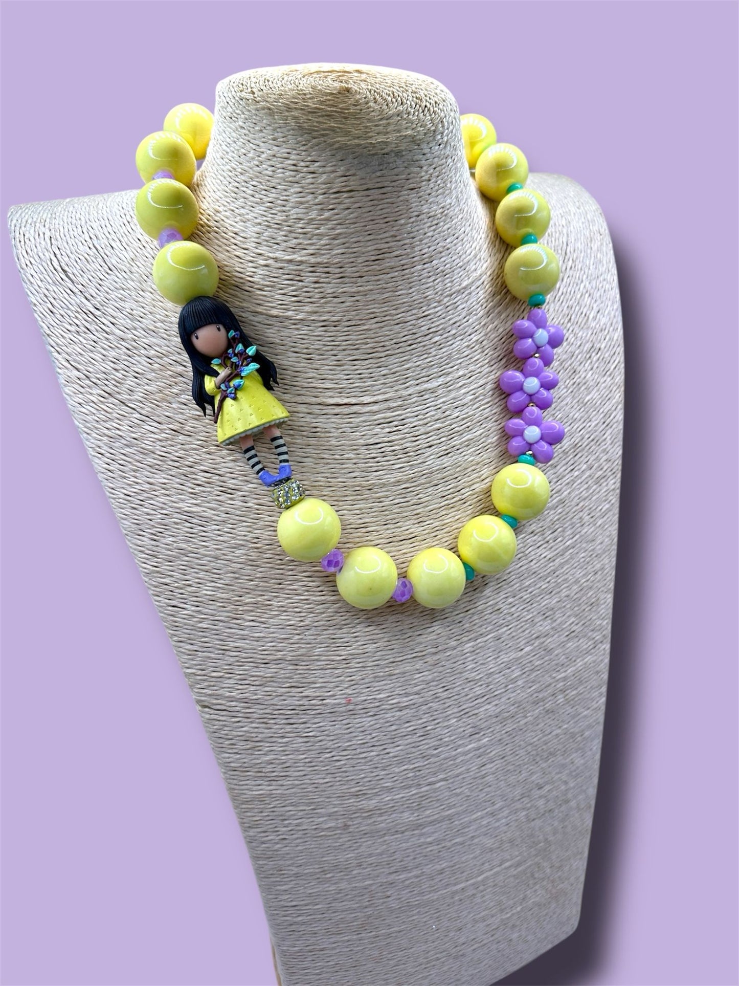 Collana Gorjuss Yellow Flower