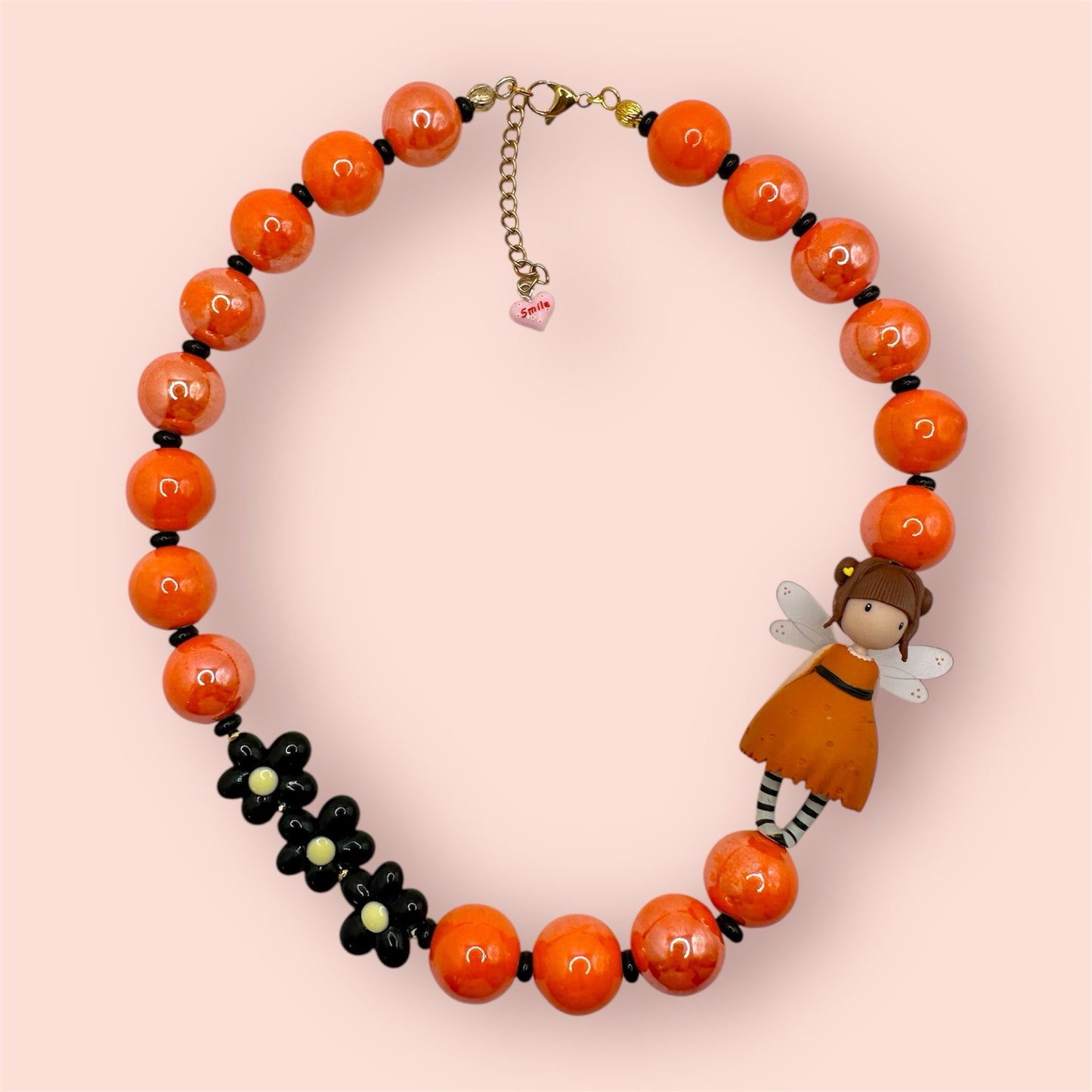 Collana Gorjuss Orange Flower