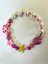Bracciali Hawaii Rosa Barchetta+Comchiglia set 2Pezzi