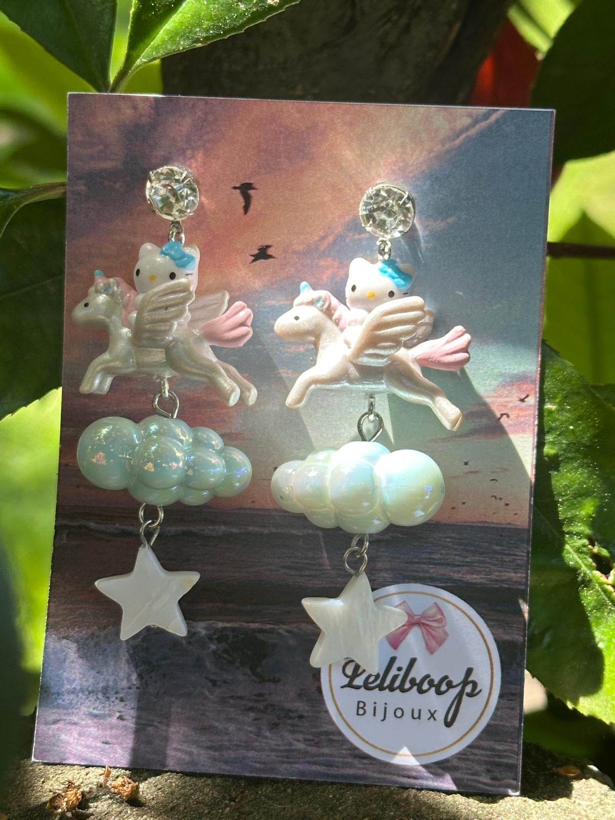Orecchini HelloKitty Unicorno