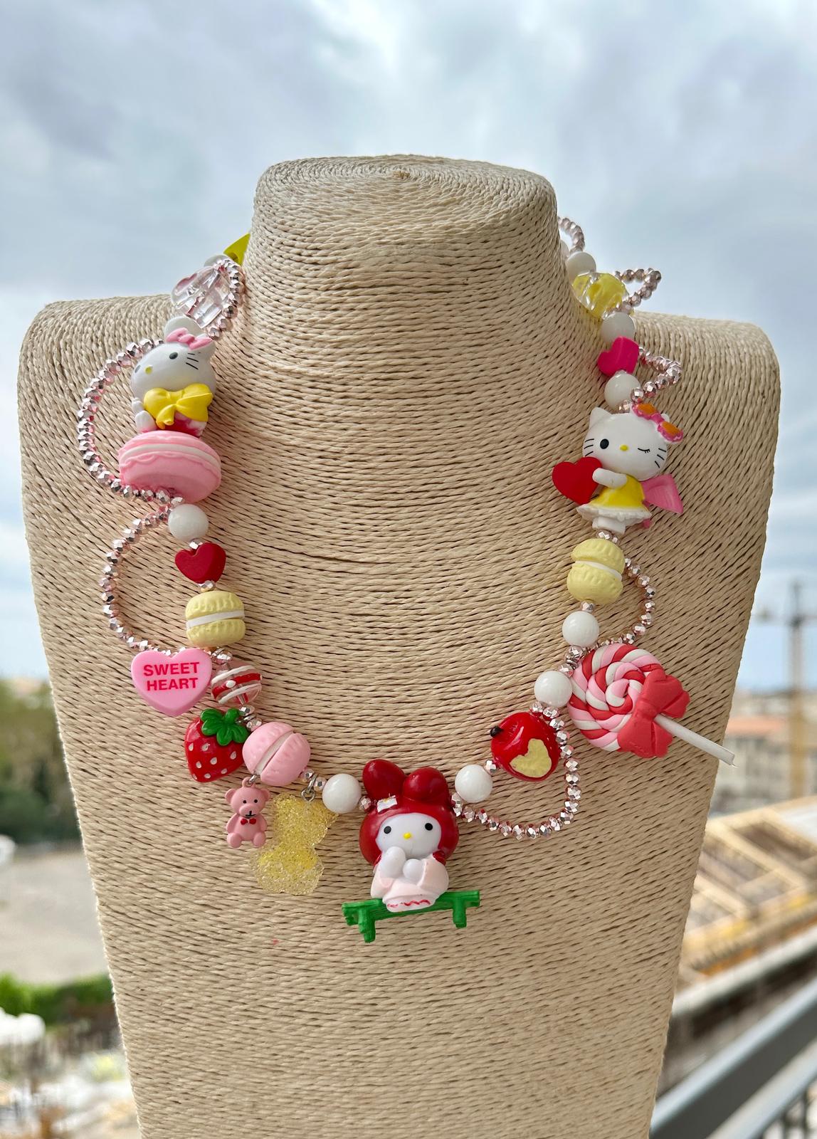 Collana Hello Kitty My Melody riproducibile su richiesta