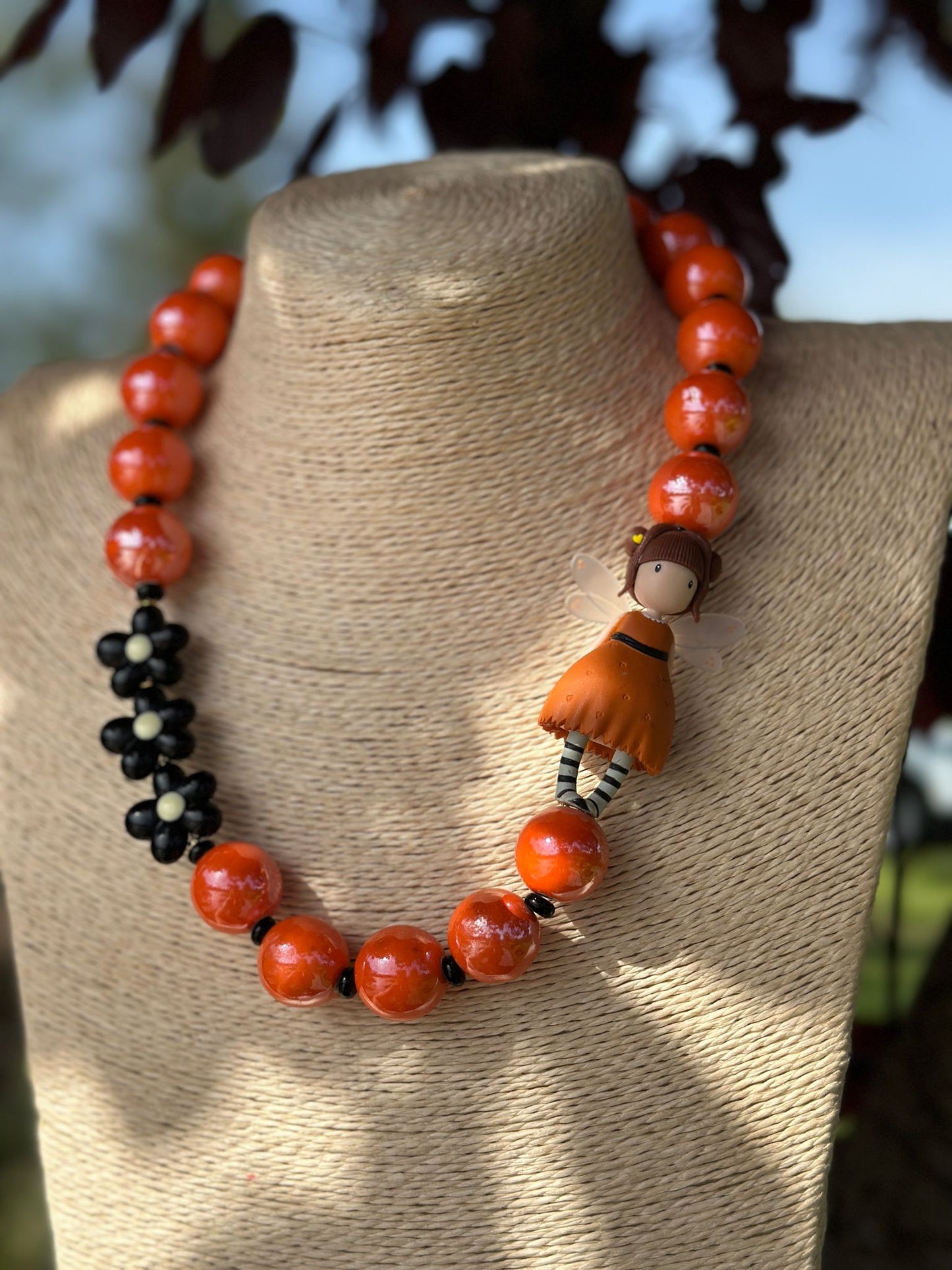 Collana Gorjuss Orange Flower