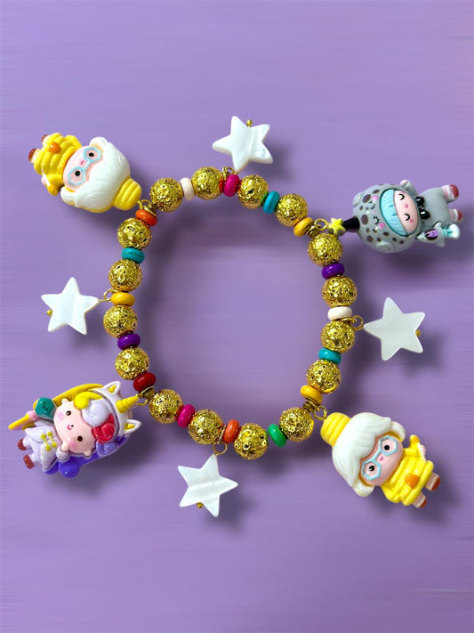 Bracciali Gold Bear and Little Stars set 3pezzi