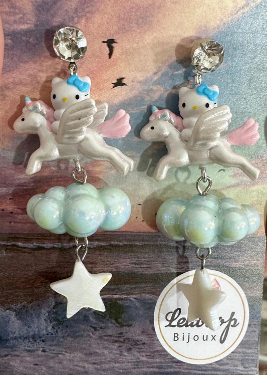 Orecchini HelloKitty Unicorno