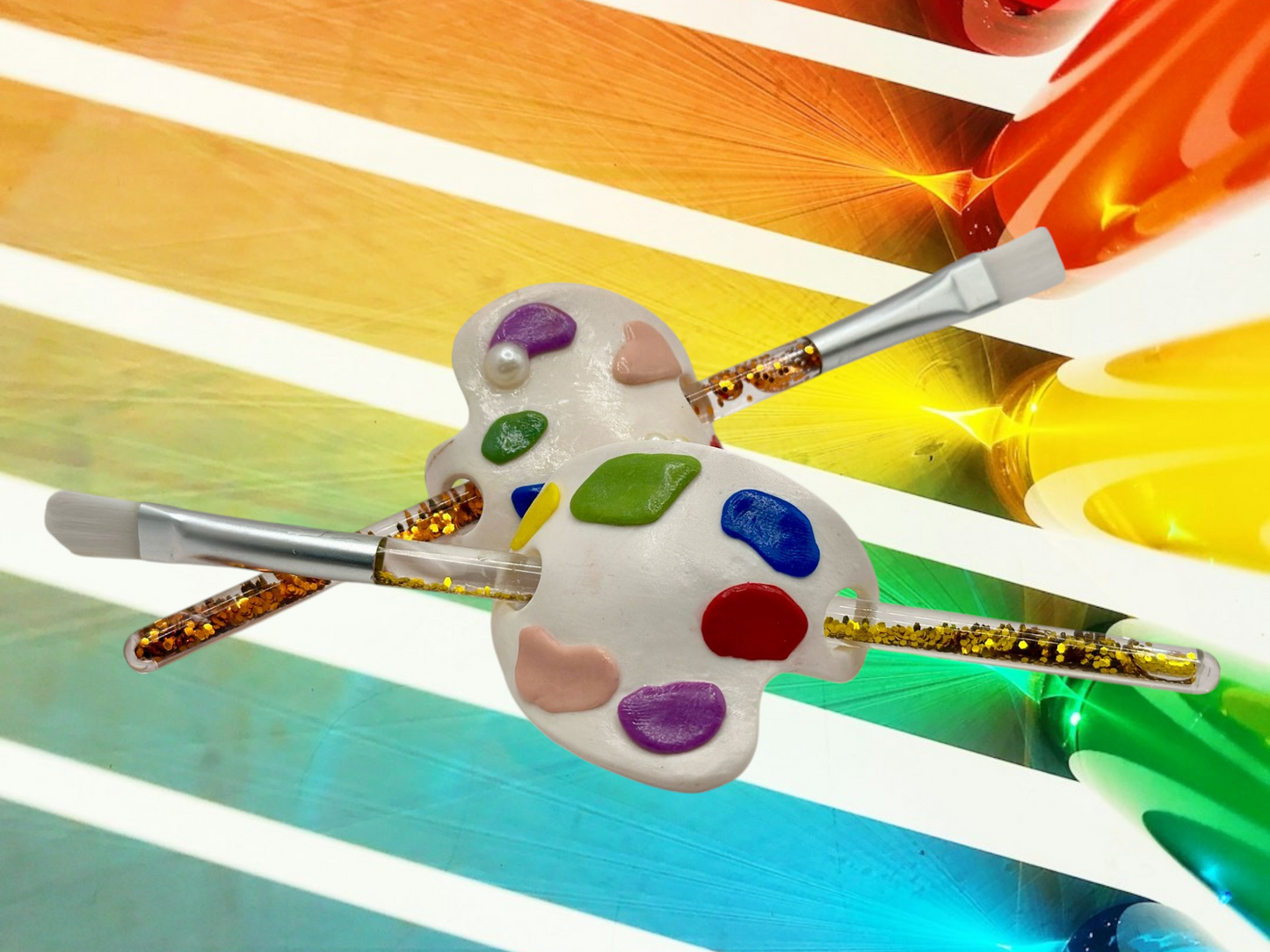 Fermagli per capelli palette d’arte