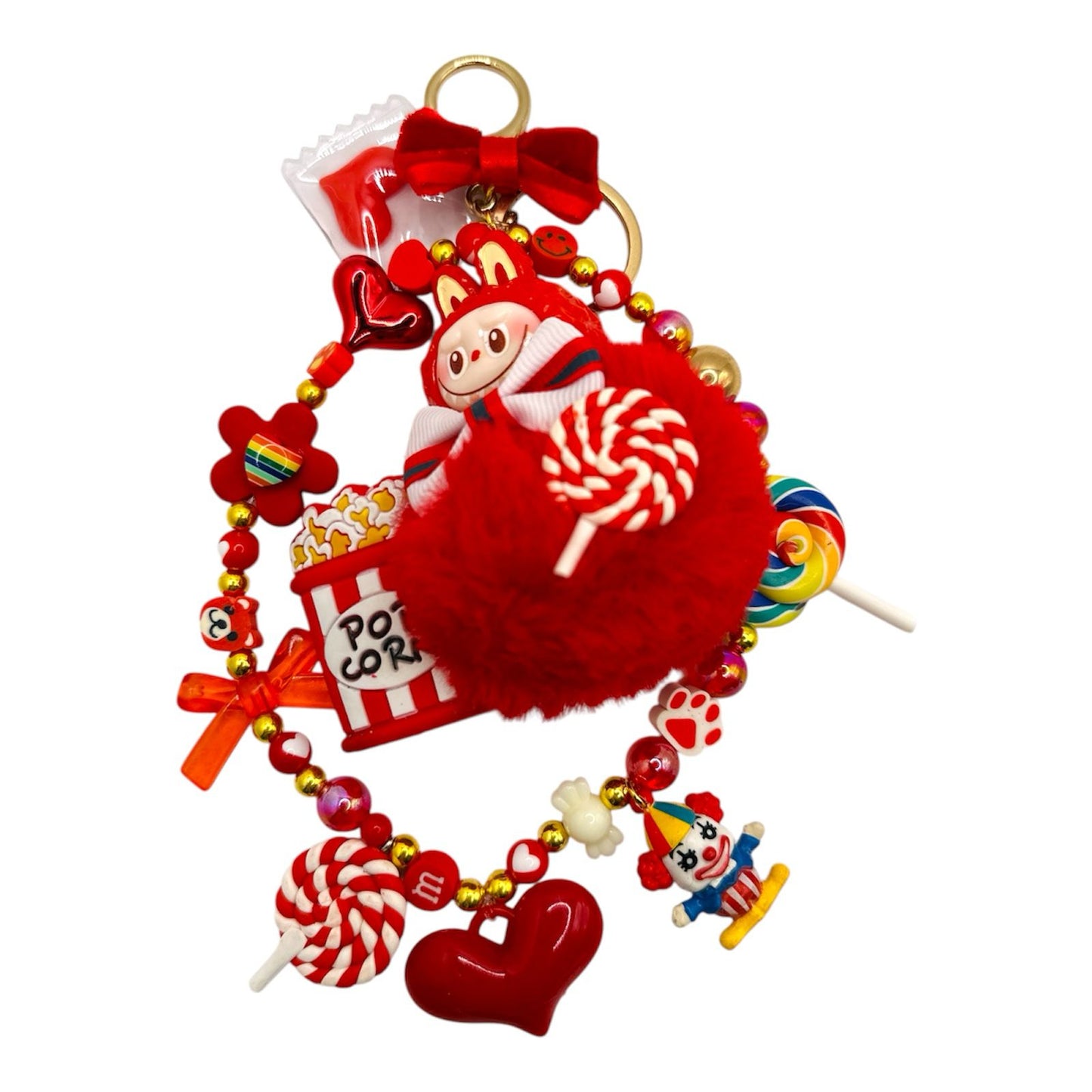 Charmsbag Labubu Red Popcorn