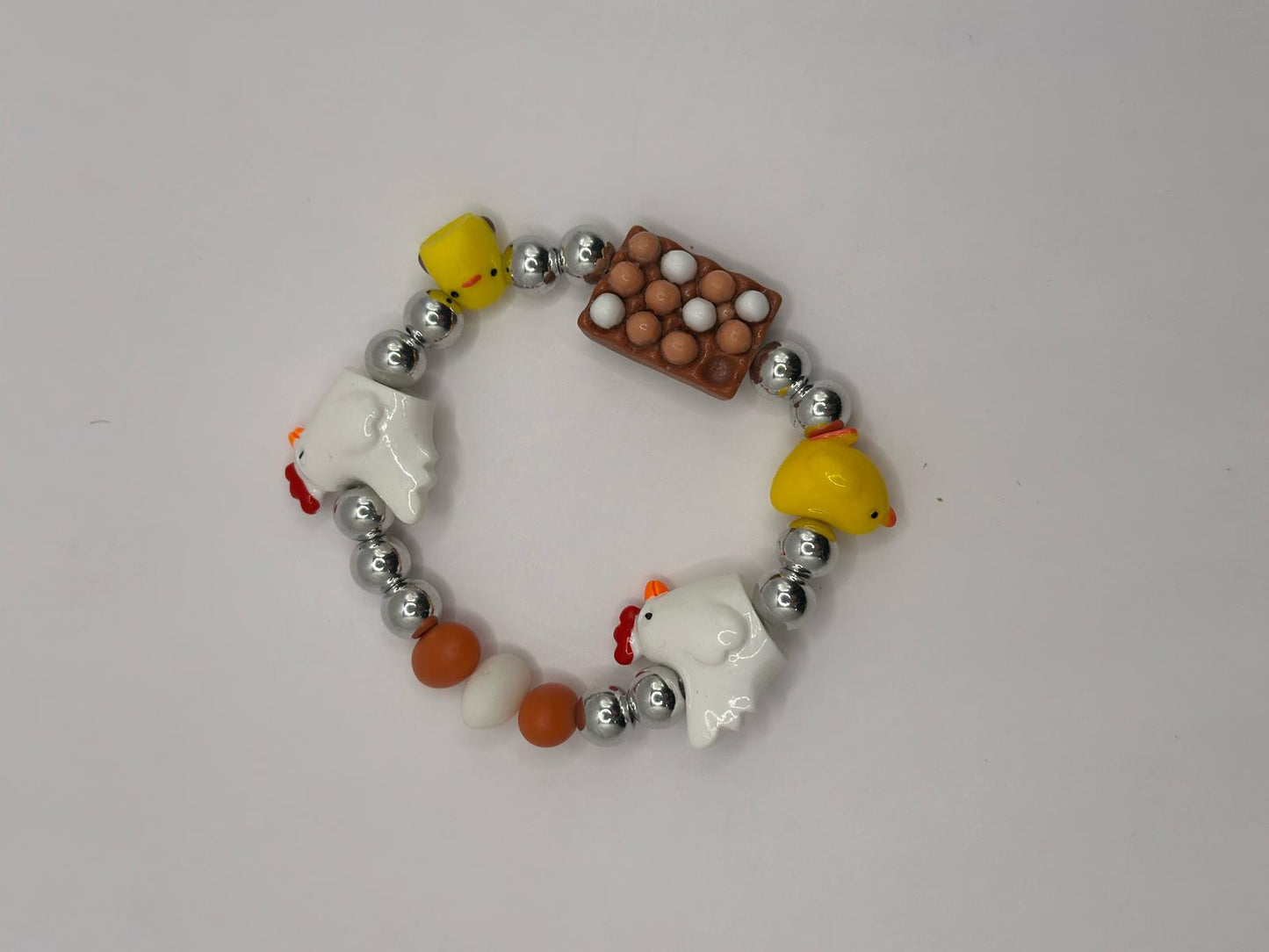 Bracciale Fior di Primavera Gallinelle con uova