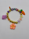 Bracciale Bunny Bloom Coniglietto lilla carota e fiore