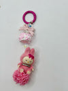 Charms Labubu Sweet Pink mini per telefono e borsa
