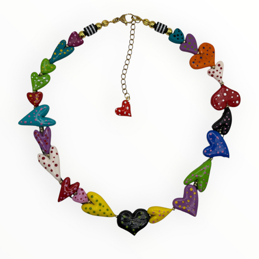 Collana cuori cuoricini