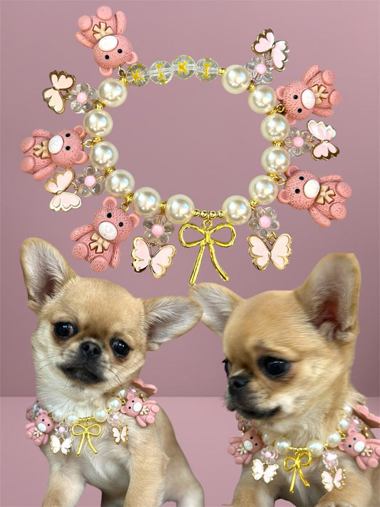 Collarina Teddy Pink (Prezzo su richiesta, personalizzabile)