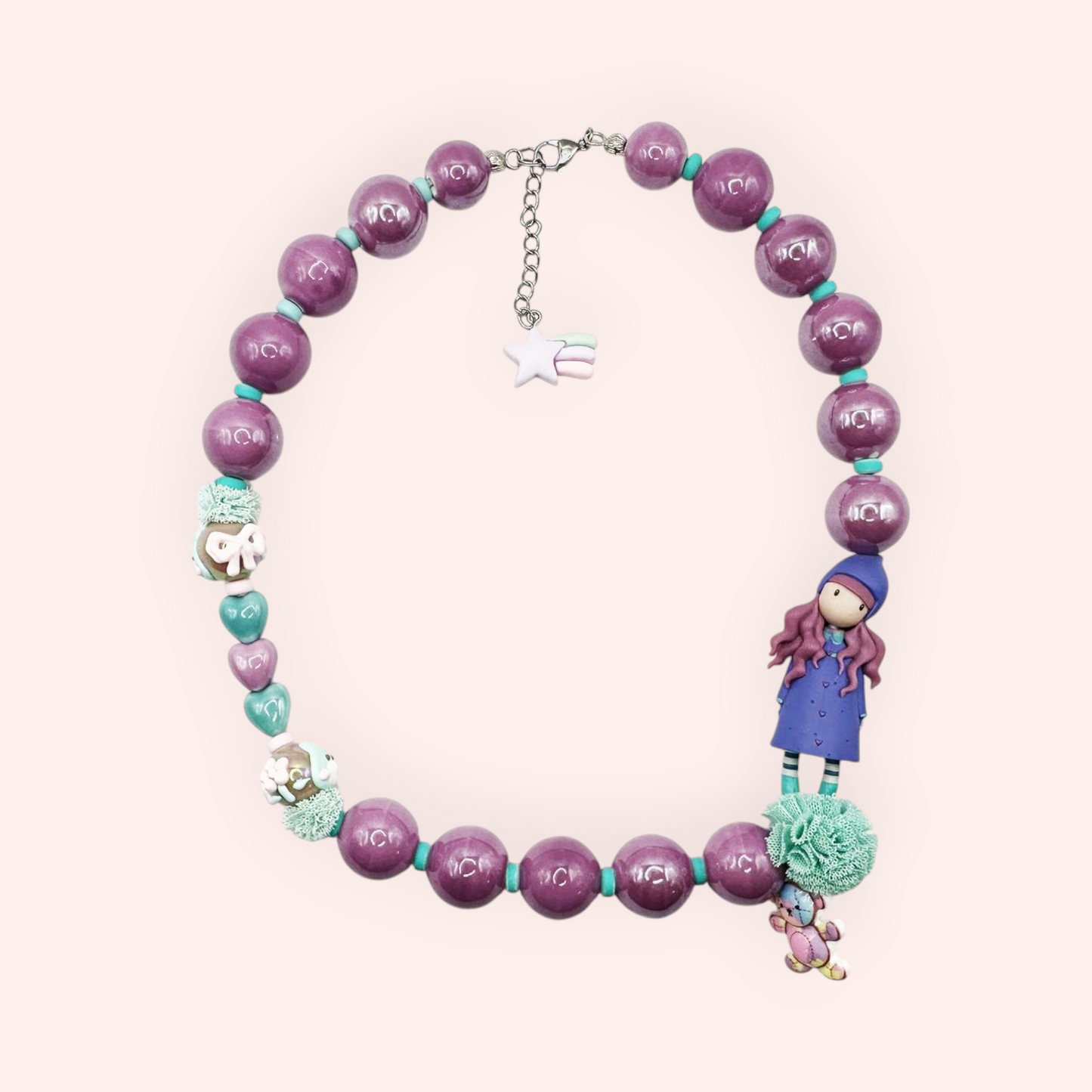 Gorjuss Purple Necklace