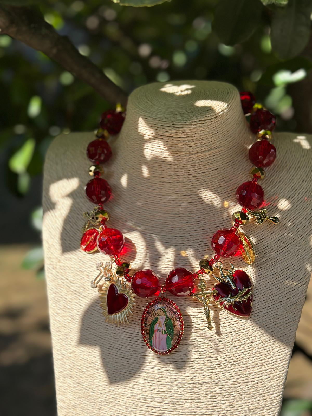 Collana Sacro Cuore Rosso