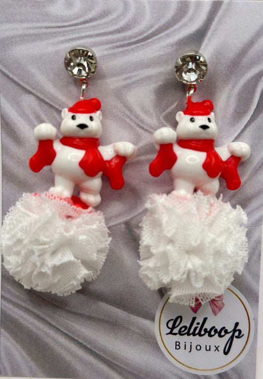 Orecchini I wear winter Snow Bear