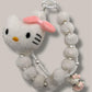 Charmsbag/Phonestrap Hello Kitty White