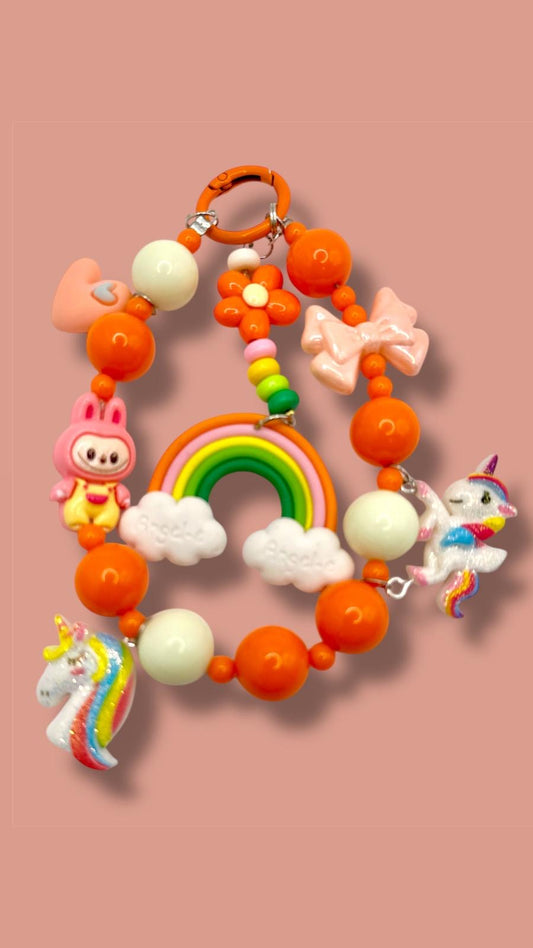 CharmsBag/Phonestrap Labubu on the Rainbow