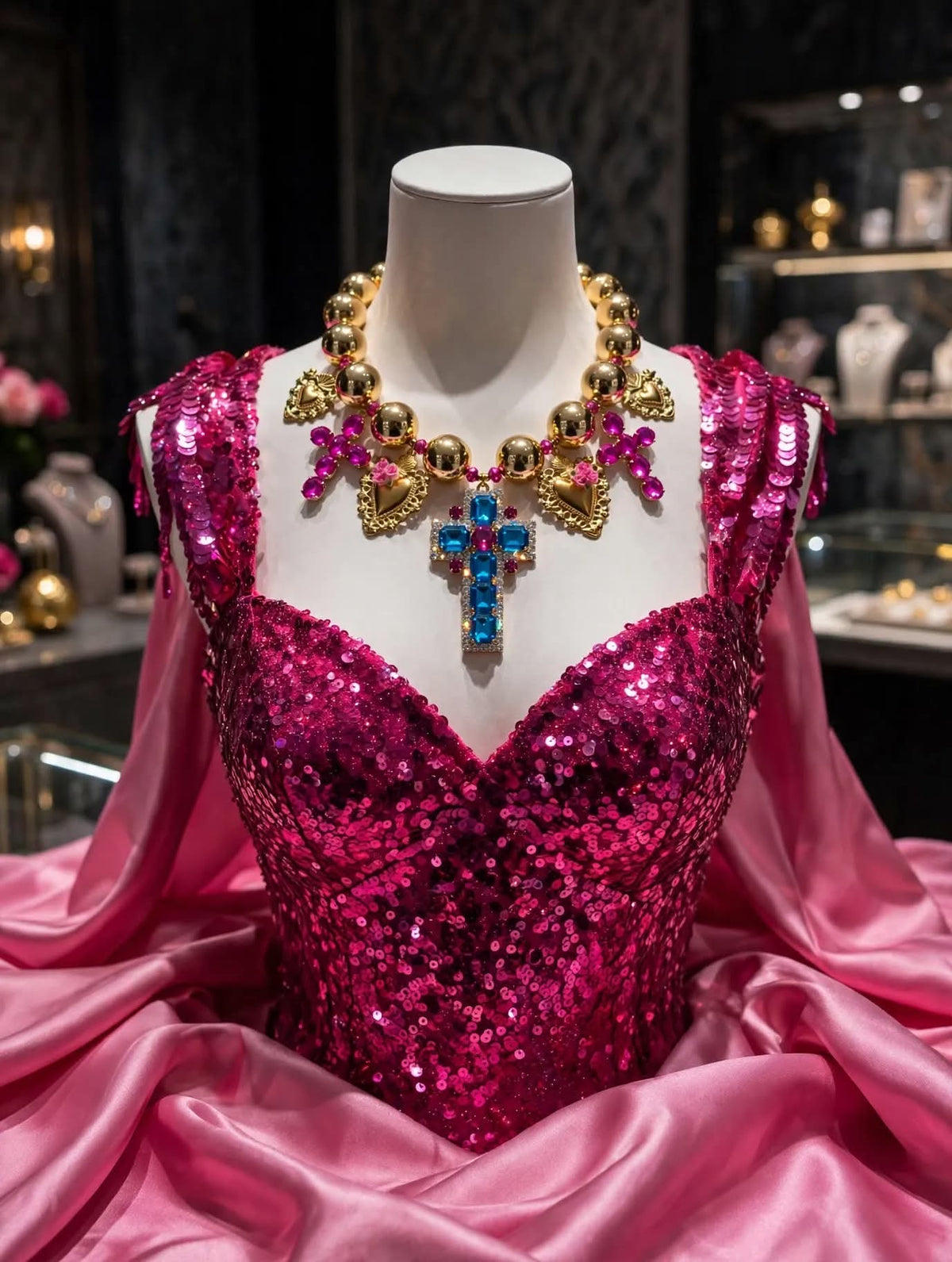 La religiosa oro fucsia