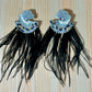 black feathers