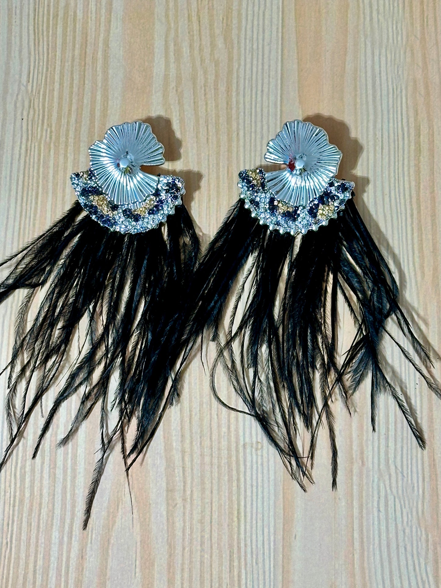 black feathers