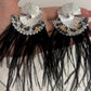 black feathers
