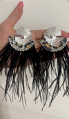 black feathers