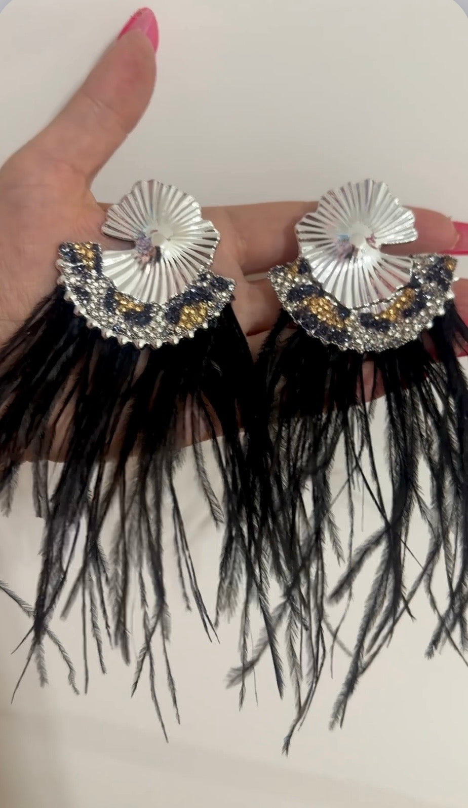 black feathers