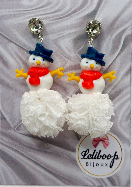Orecchini I wear winter Happy Snowman