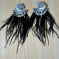black feathers