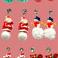 Orecchini I wear winter Santa Claus with me
