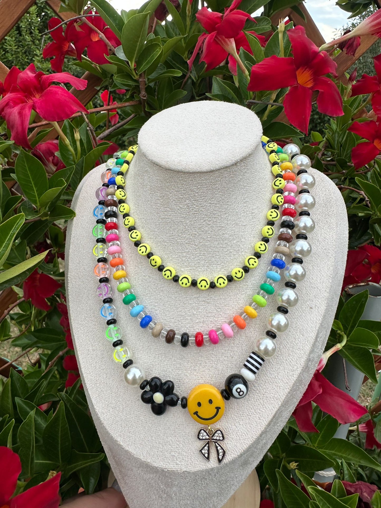 Collana Happy Vibes set 3 pezzi