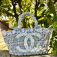Borsa azzurro mare