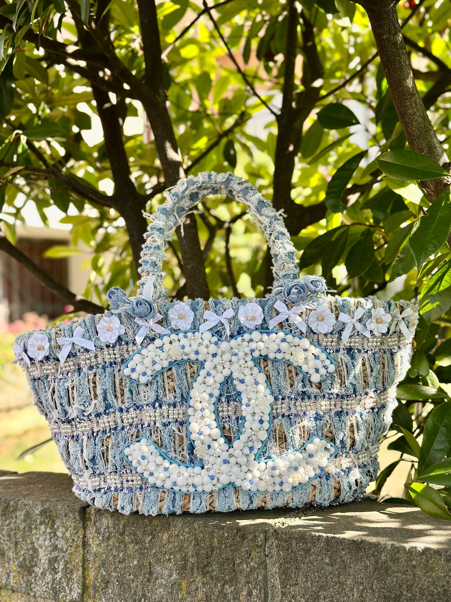Borsa azzurro mare