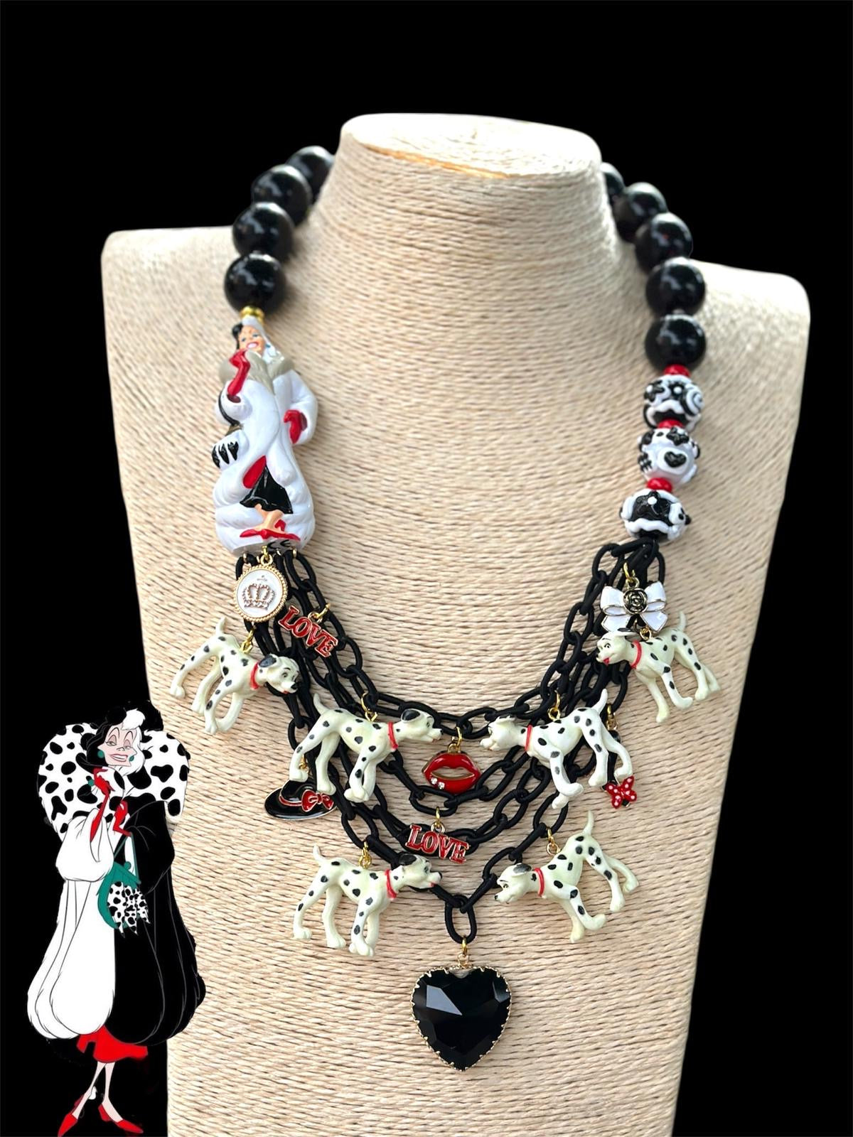 Collana Cuore di Crudelia