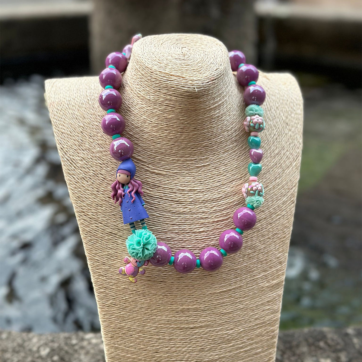 Gorjuss Purple Necklace