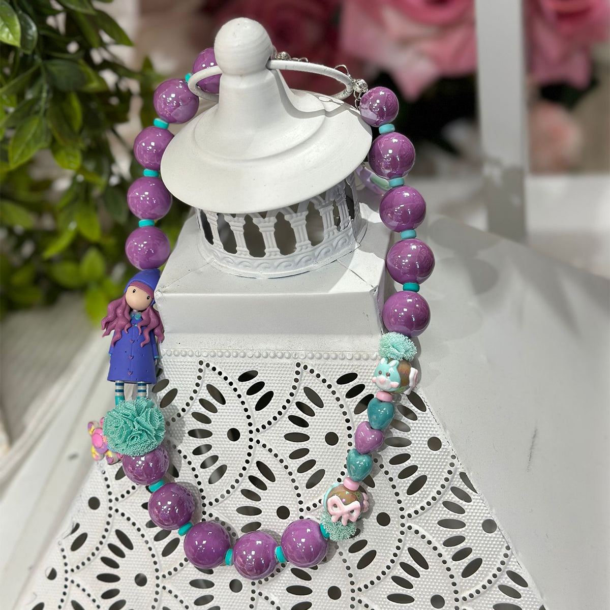 Gorjuss Purple Necklace