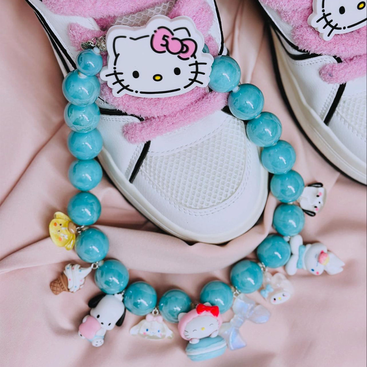 Hello kitty tiffany color necklace