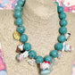 Hello kitty tiffany color necklace