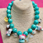 Hello kitty tiffany color necklace